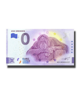 0 Euro Souvenir Banknote Zoo Dresden Germany XECR 2023-2