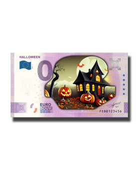 0 Euro Souvenir Banknote Halloween Colour Malta FEBB 2023-1