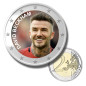 2 Euro Coloured Coin  Football Star - David Beckham
