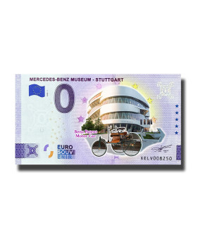 0 Euro Souvenir Banknote Mercedes-Benz Museum - Stuttgart Colour Germany XELV 2023-1