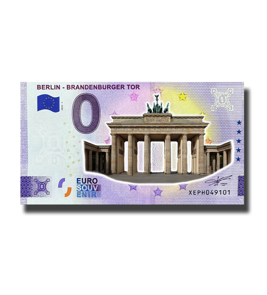 0 Euro Souvenir Banknote Berlin - Brandenburger Tor Colour Germany XEPH 2023-1