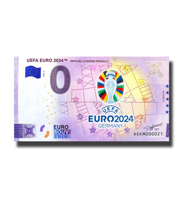 0 Euro Souvenir Banknote UEFA EURO 2024 Colour Germany XEKM 2023-8