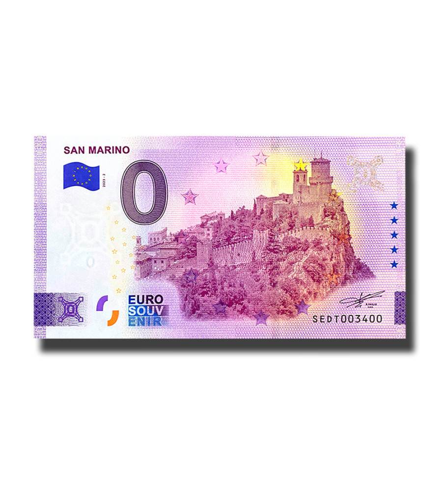 0 Euro Souvenir Banknote San Marino Italy SEDT 2023-2