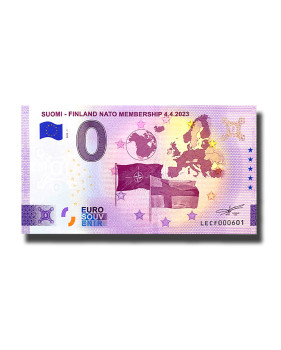 0 Euro Souvenir Banknote Suomi - Finland NATO Membership 4.4.2023 Finland LECF 2023-1