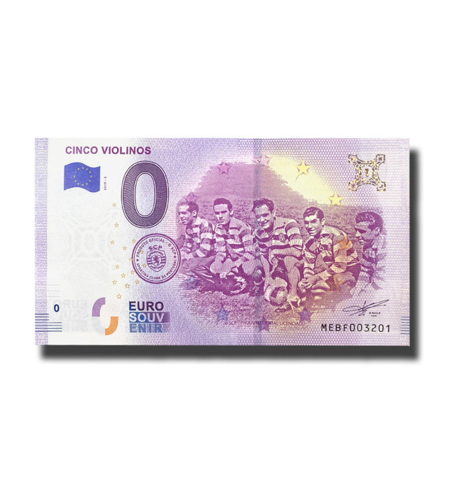0 EURO SOUVENIR BANKNOTE CINCO VIOLINOS PORTUGAL 2019-3 MEBF
