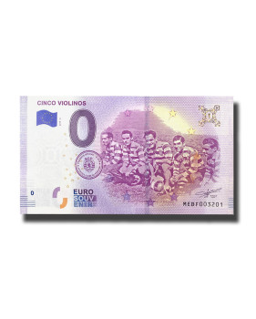 0 EURO SOUVENIR BANKNOTE CINCO VIOLINOS PORTUGAL 2019-3 MEBF