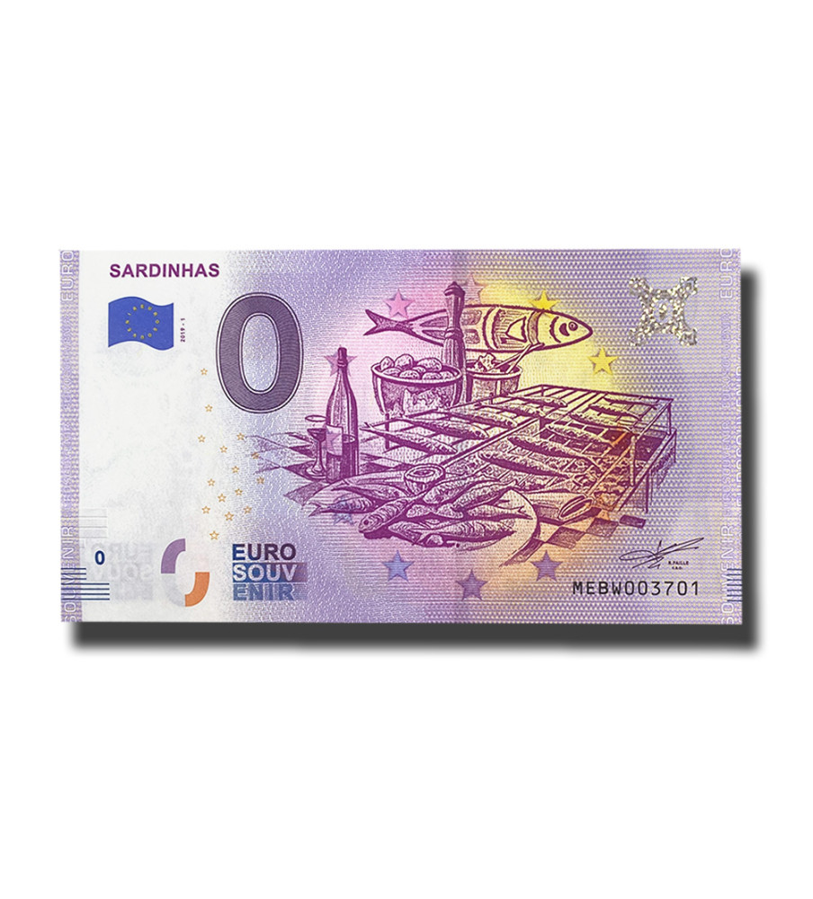 0 Euro Souvenir Banknote Sardinhas Portugal MEBW 2019-1