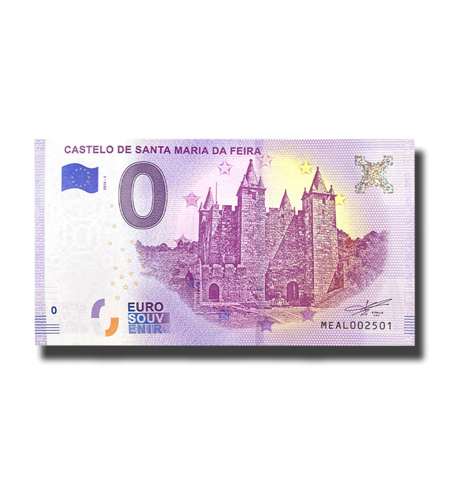 0 Euro Souvenir Banknote Castelo De Santa Maria Da Feira Portugal MEAL 2018-1