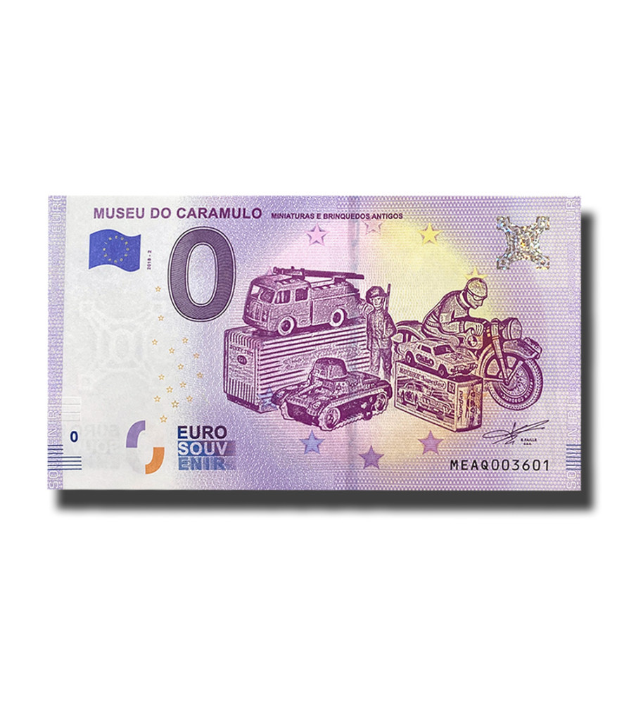 0 Euro Souvenir Banknote Museu Do Caramulo Portugal MEAQ 2018-2