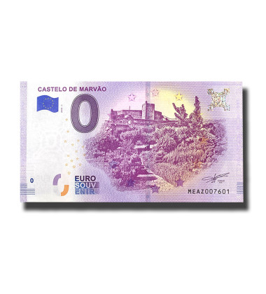0 Euro Souvenir Banknote Castelo De Marvao Portugal MEAZ 2018-1
