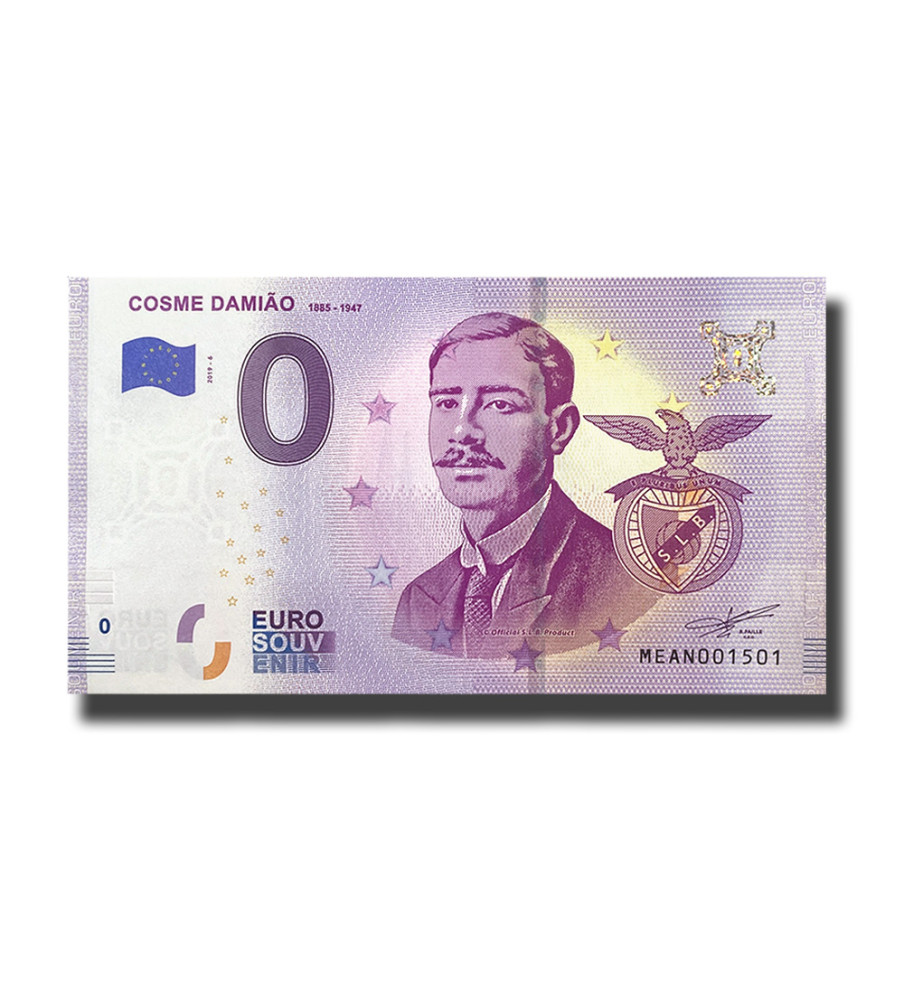 0 Euro Souvenir Banknote Cosme Damiao 1885-1947 Portugal MEAN 2019-6
