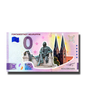 0 Euro Souvenir Banknote Fontanestadt Neuruppin Colour Germany XEXZ 2023-1