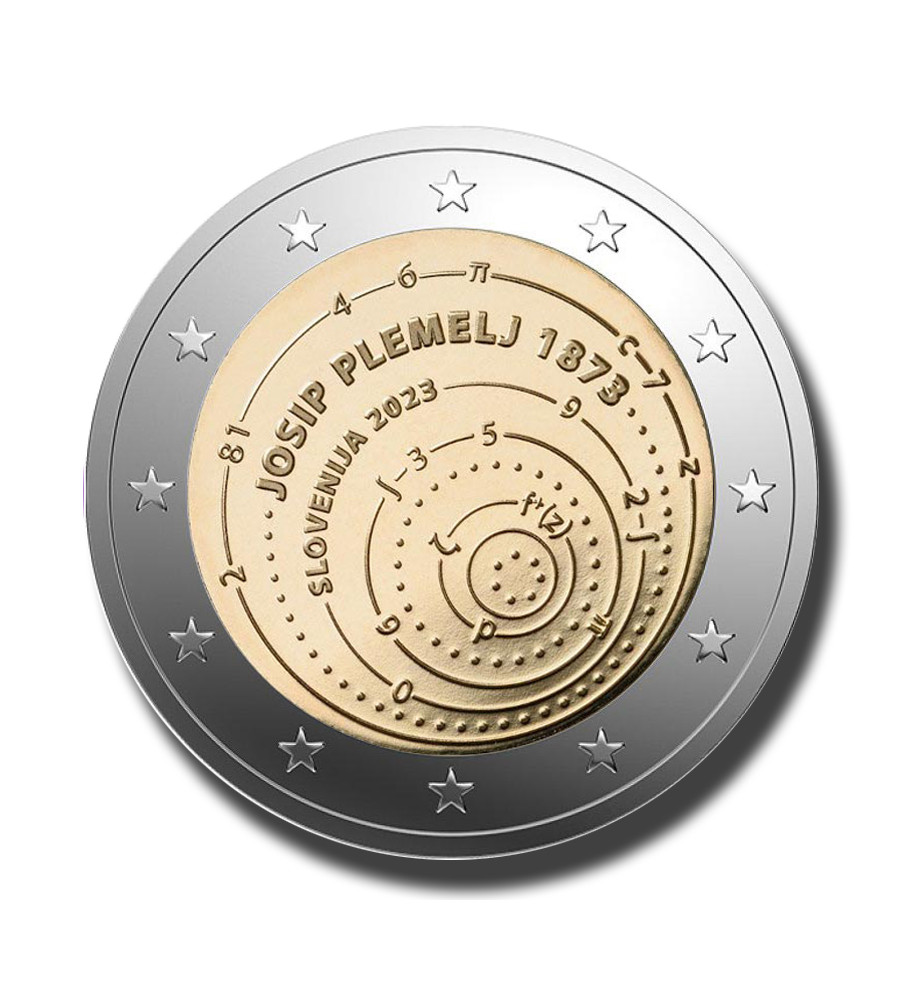 2023 Slovenia 150th Anniversary Of The Birth Of Josip Plemelj 2 Euro Coin