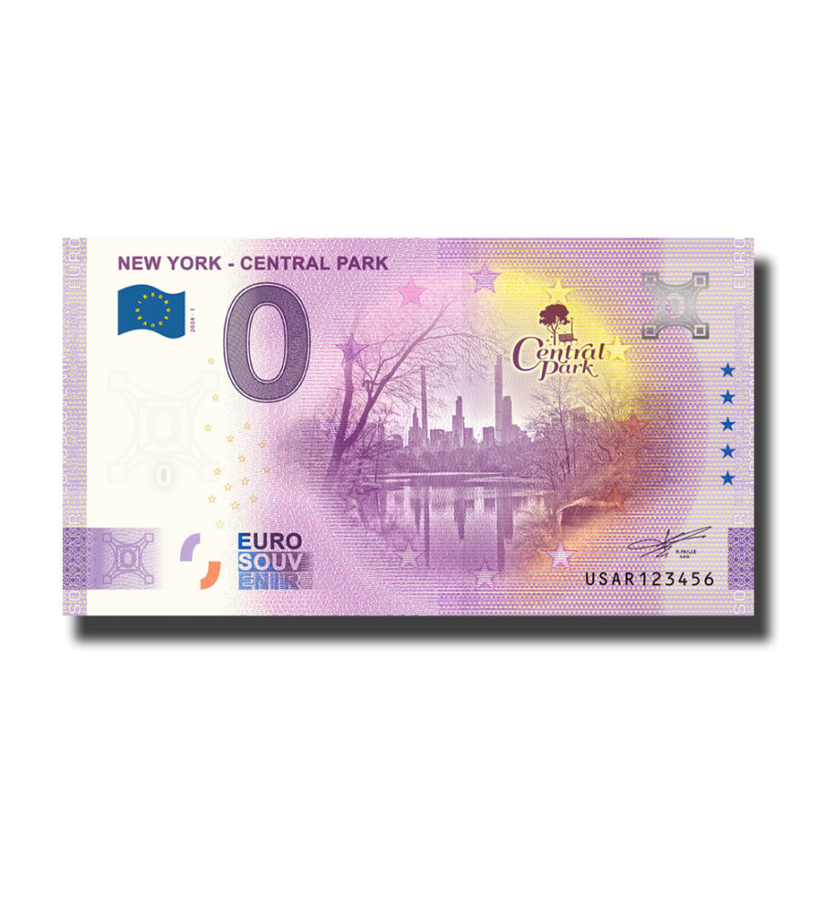 0 Euro Souvenir Banknote New York - Central Park USA USAR 2024-1