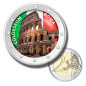 2 Euro Coloured Coin Set of 5 in Presentation Box - Italian Cities and Italy Sights