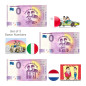 0 Euro Souvenir Banknote Laurel & Hardy Set of 3 Malta Italy Netherlands 2024-1