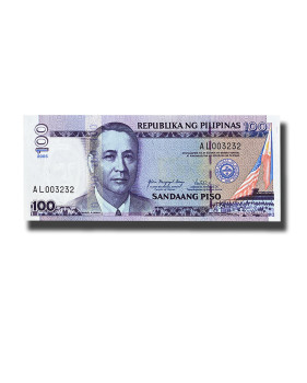 2005 Philippines 100 Piso Banknote Manuel A. Roxas P194 Uncirculated