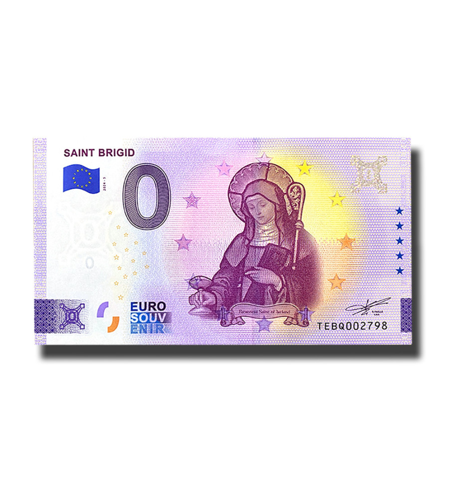 0 Euro Souvenir Banknote Saint Brigid Ireland TEBQ 2024-5