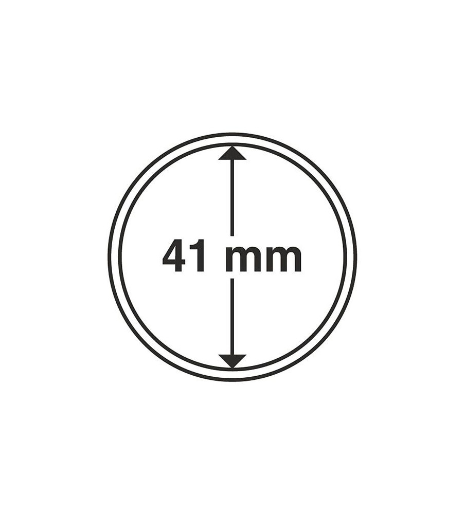 41mm Round Coin Capsules Leuchtturm Lighthouse Box of 10