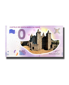 0 Euro Souvenir Banknote Castelo De Santa Maria Da Feira Colour Portugal MEAL 2018-1