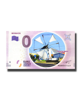 0 Euro Souvenir Banknote Moinhos Colour Portugal MEBD 2018-1