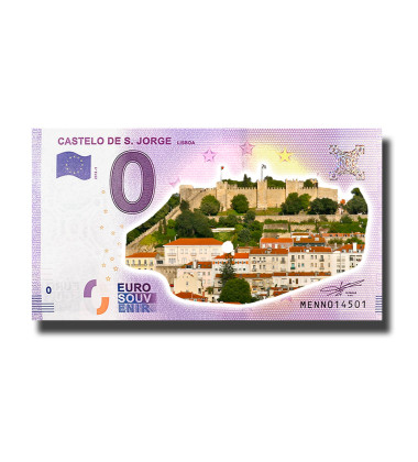 0 Euro Souvenir Banknote Castelo De S. Jorge Lisboa Colour Portugal MENN 2018-1