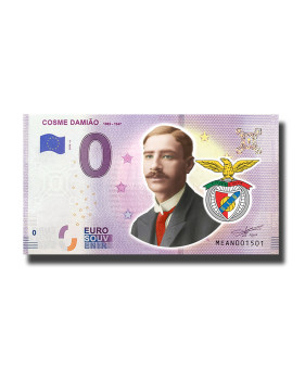 0 Euro Souvenir Banknote Cosme Damiao 1885-1947 Colour Portugal MEAN 2019-6