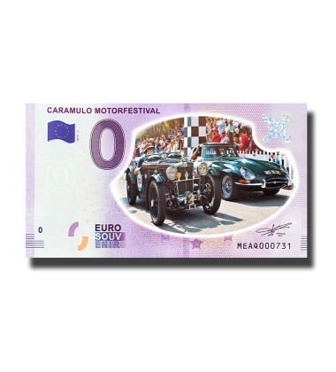 0 Euro Souvenir Banknote Caramulo Motorfestival Colour Portugal MEAQ 2019-3