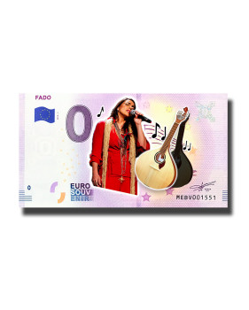 0 Euro Souvenir Banknote Fado Colour Portugal MEBV 2019-1