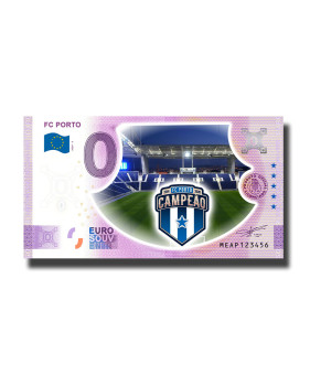 0 Euro Souvenir Banknote FC Porto Colour Portugal MEAP 2020-5