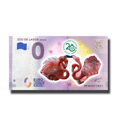 0 Euro Souvenir Banknote Zoo De Lagos 2000 Colour Portugal MEBH 2020-2