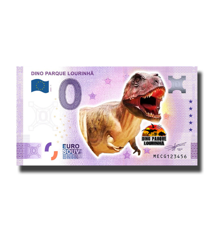 0 Euro Souvenir Banknote Dino Parque Lourinha Colour Portugal MECG 2020-1