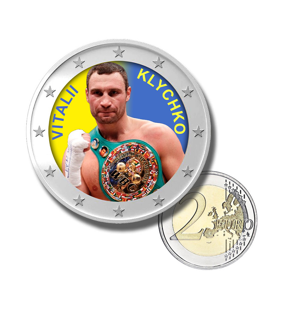 2 Euro Coloured Coin Boxer - Vitalii Klychko