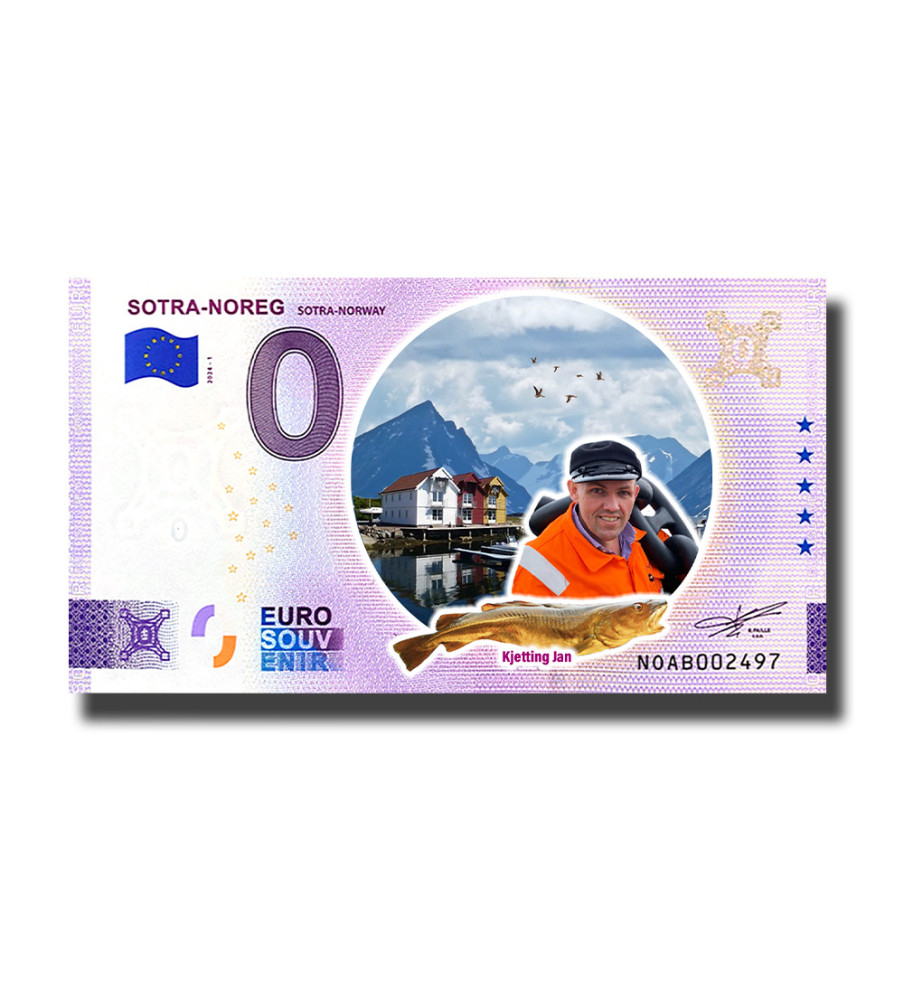 0 Euro Souvenir Banknote Sotra-Noreg Colour Norway NOAB 2024-1