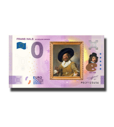 0 Euro Souvenir Banknote Frans Hals Colour Netherlands PECF 2024-1