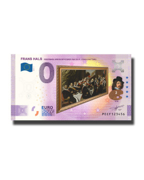 0 Euro Souvenir Banknote Frans Hals Colour Netherlands PECF 2024-2