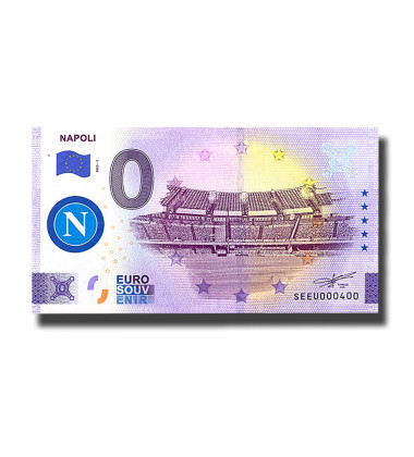 0 Euro Souvenir Banknote Napoli Colour Italy SEEU 2023-1