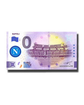 0 Euro Souvenir Banknote Napoli Colour Italy SEEU 2023-1