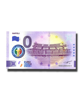 0 Euro Souvenir Banknote Napoli Champion D'Italia Colour Italy SEEU 2023-1