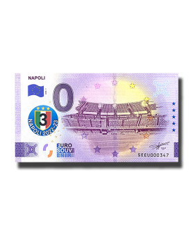 0 Euro Souvenir Banknote Napoli 2022-2023 Colour Italy SEEU 2023-1
