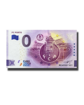 0 Euro Souvenir Banknote FC Porto Colour Portugal MEAP 2024-9