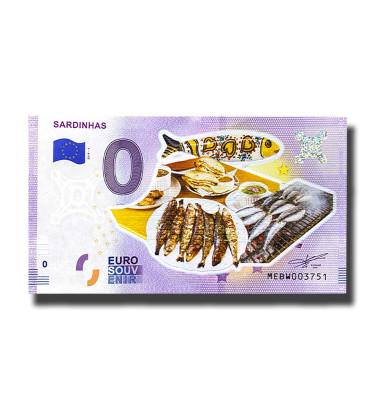 0 Euro Souvenir Banknote Sardinhas Colour Portugal MEBW 2019-1