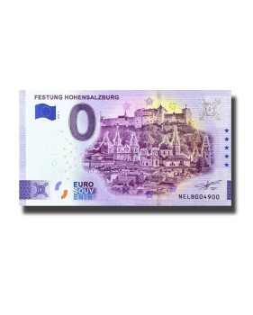 0 Euro Souvenir Banknote Festung Hohensalzburg Austria NELB 2024-3