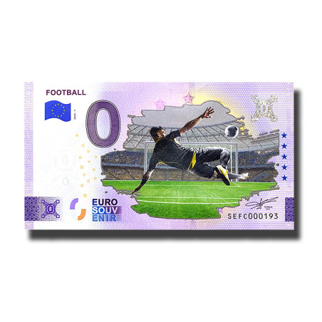 0 Euro Souvenir Banknote Football Colour Italy SEFC 2024-1