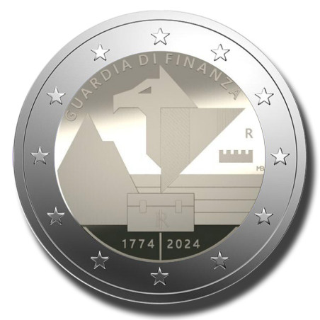 2024 Italy 250th Anniversary Financial Guard 2 Euro Coin