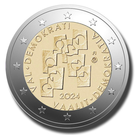2024 Finland Elections and Democracy 2 Euro Coin
