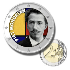 2 Euro Colour Coin Piet Mondrian