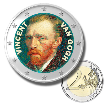 2 Euro Colour Coin Vincent Vangogh