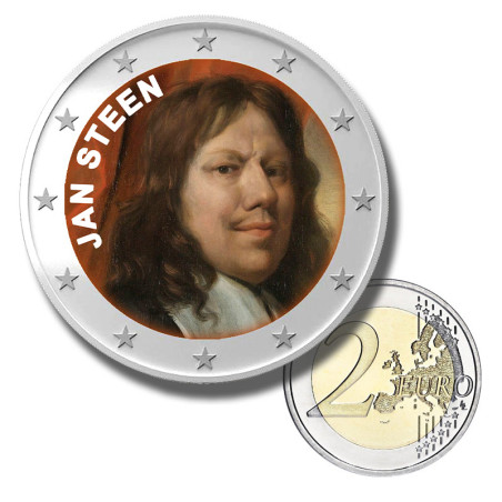 2 Euro Colour Coin Jan Steen