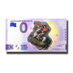 0 Euro Souvenir Banknote Napoleon Bonaparte Colour Italy SEDK 2023-2